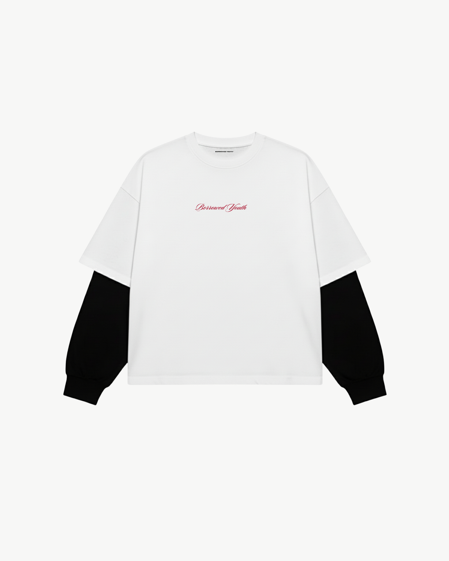 Borrowed Youth Layered Sleeve Oversized T-Shirt