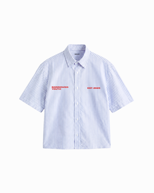 Boxy Blue Stripes Shirt