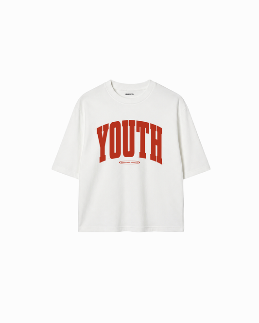 Youth Boxy Waffle Knit T-Shirt