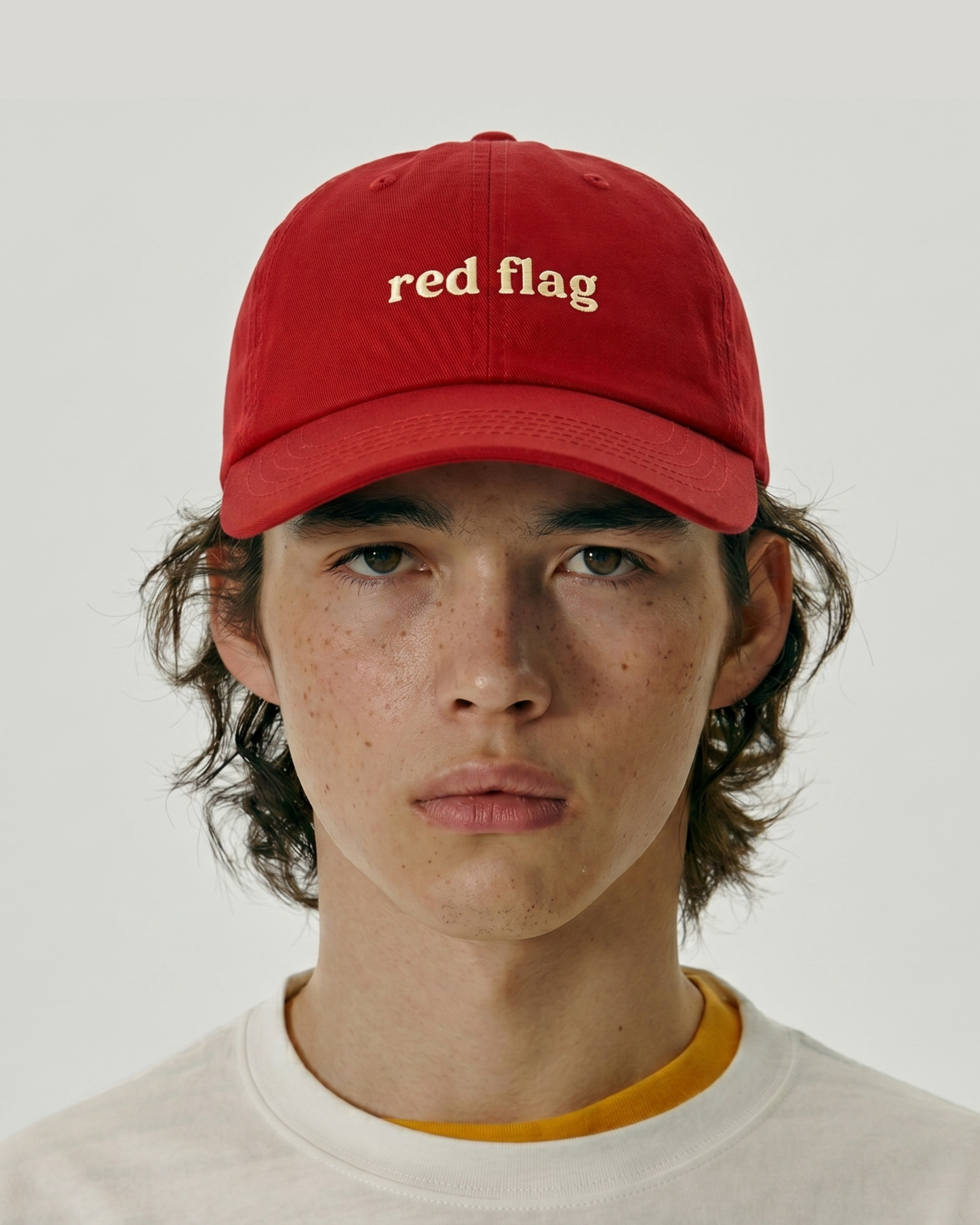 Red Flag Cap (Embroidered)