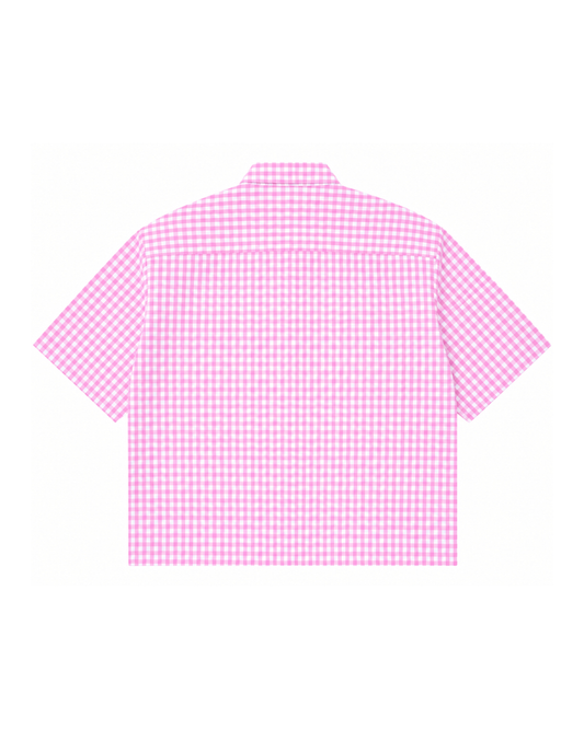 Oxford Boxy Pink Gingham Shirt