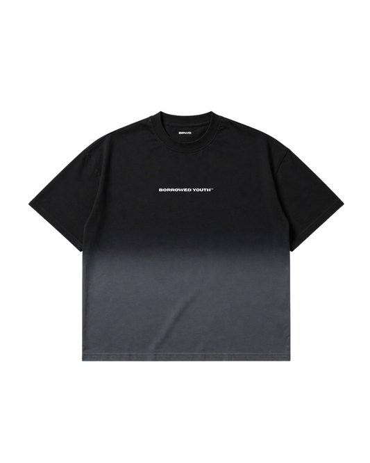 Boxy Black Ombrè T-Shirt