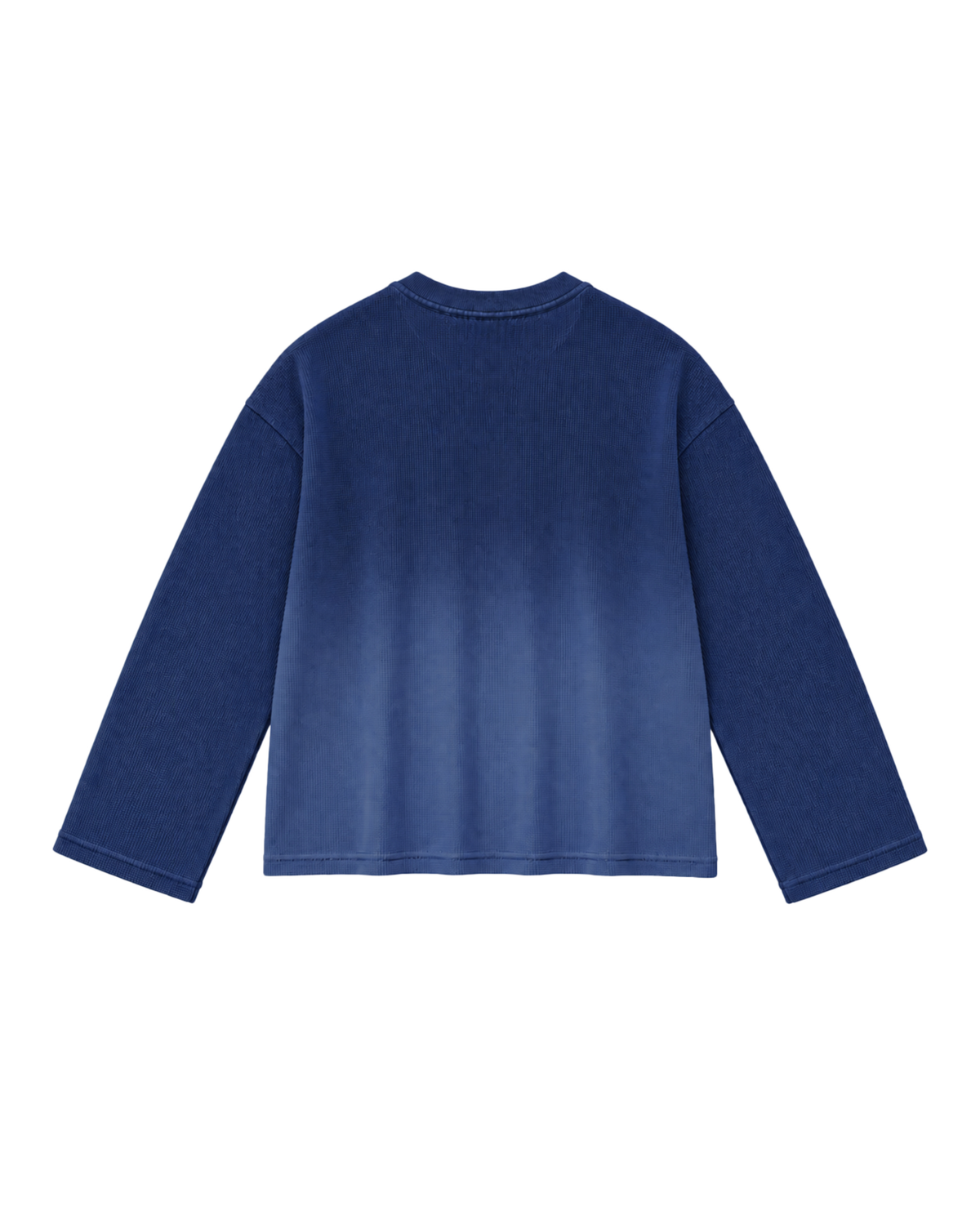 Waffle Knit Ombrè Washed Full Sleeves