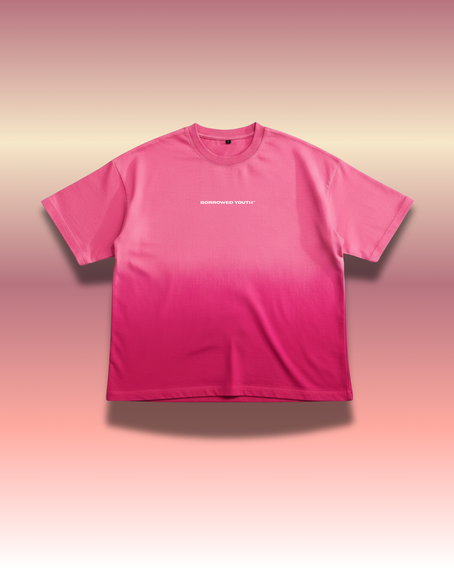 Boxy Pink Ombré T-Shirt