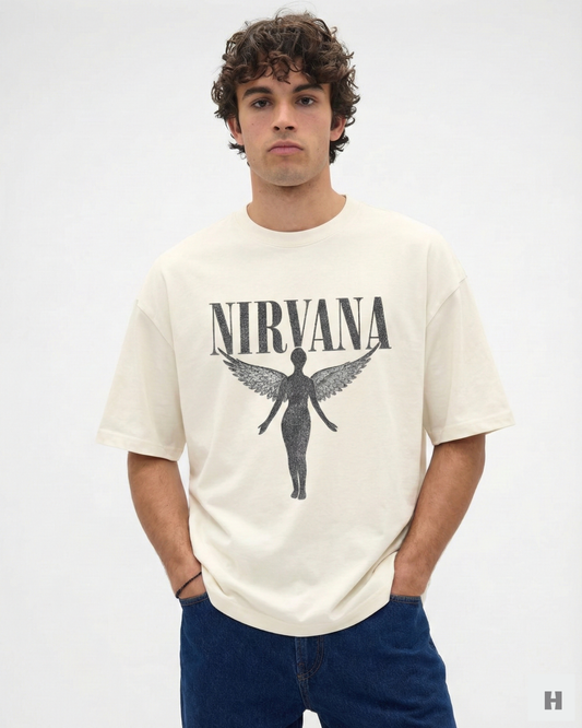 Unisex Nirvana Oversized Classic T-Shirt