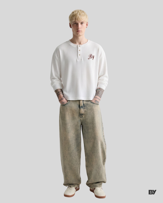 Henley Waffle Knit Shirt