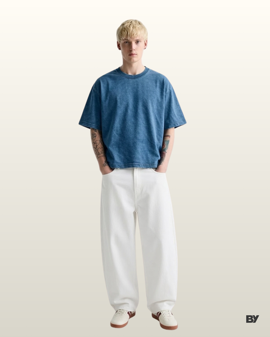 Denim Washed T-Shirt ( Borrowed Youth)