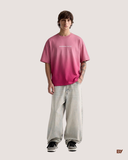 Boxy Pink Ombré T-Shirt