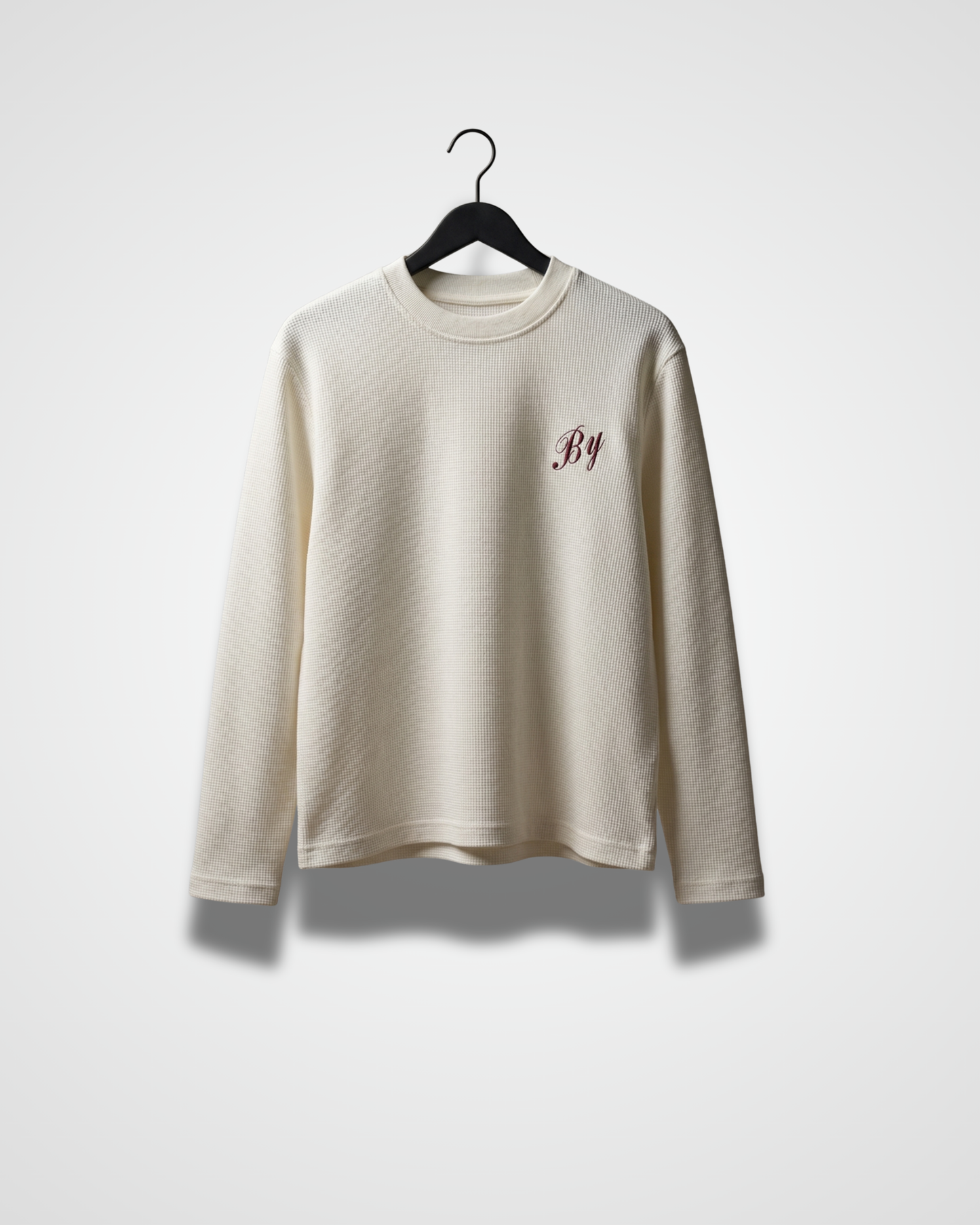 Waffle Knit Oversized Boxy T-Shirt