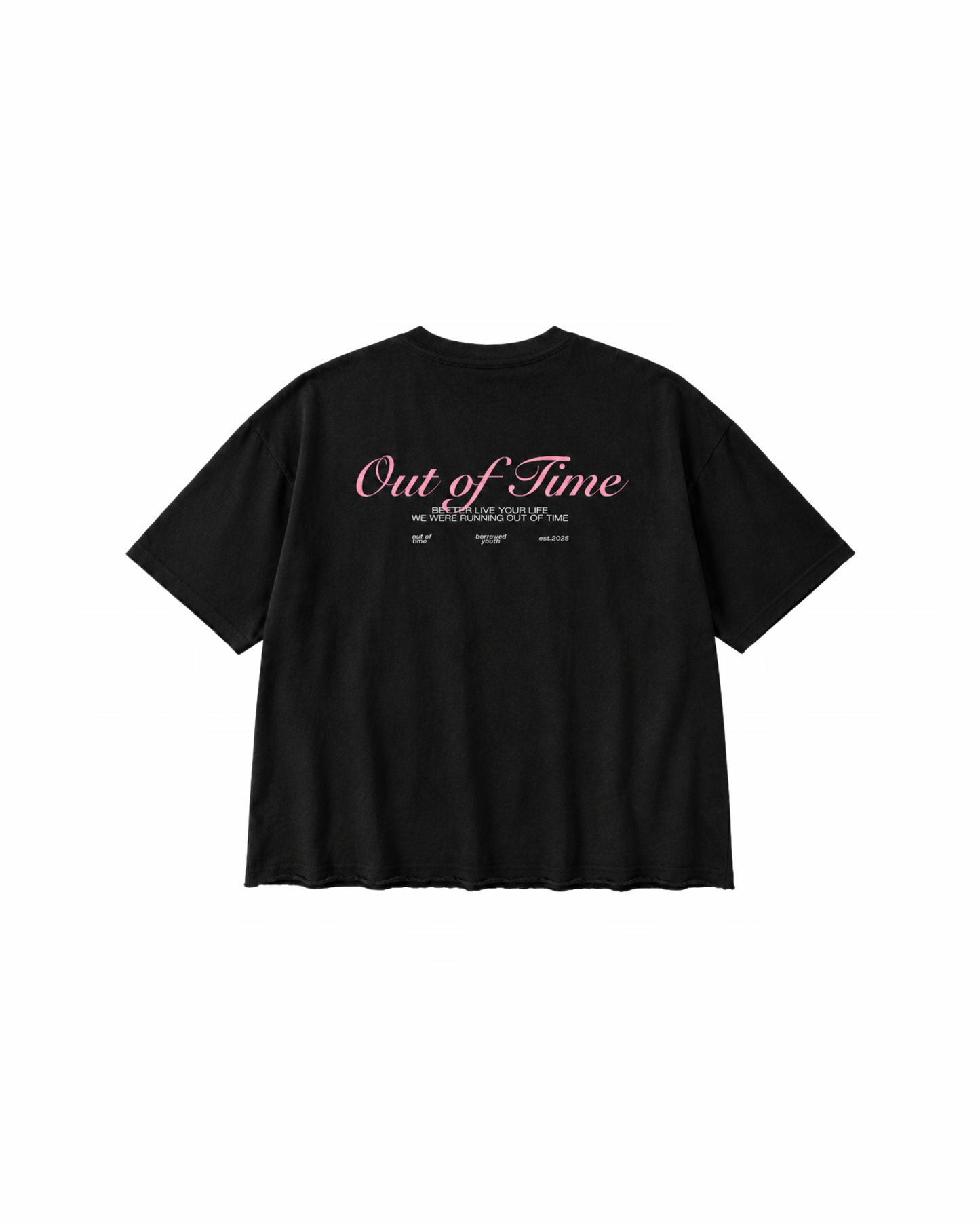 Out of Time Raw Hem T-Shirt