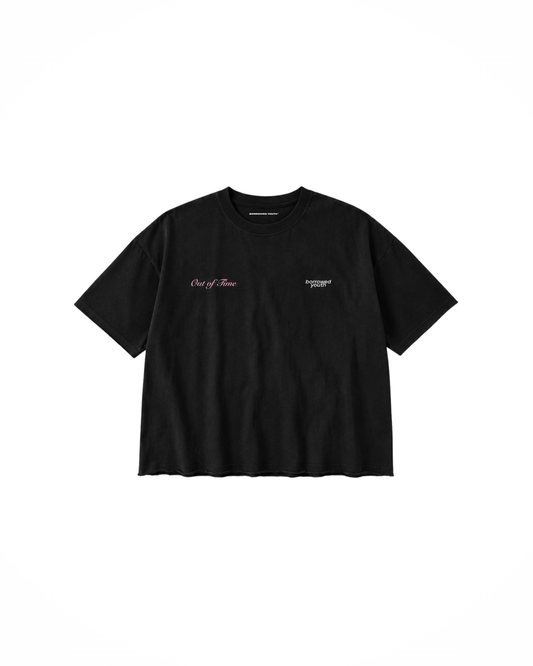 Out of Time Raw Hem T-Shirt
