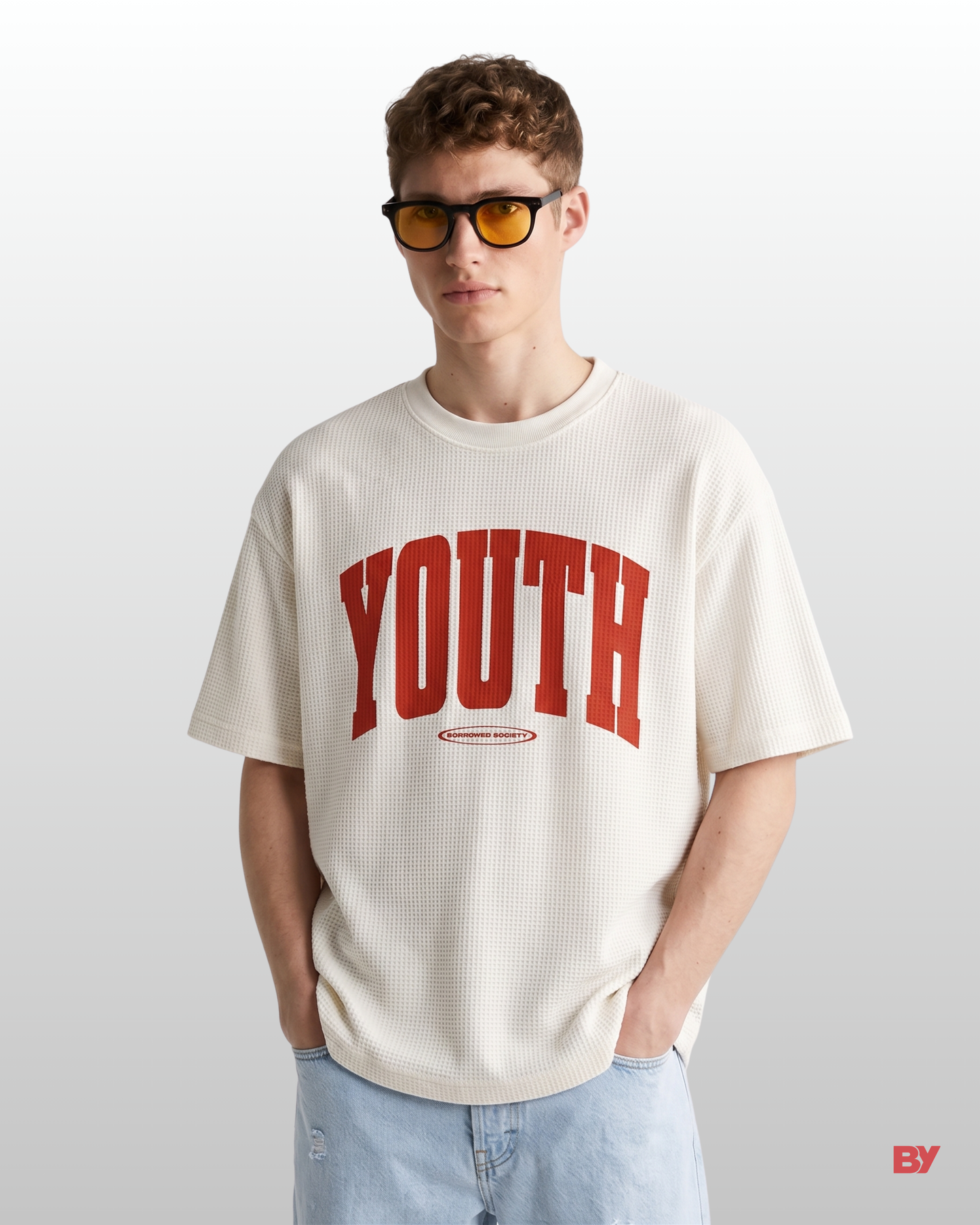 Youth Boxy Waffle Knit T-Shirt