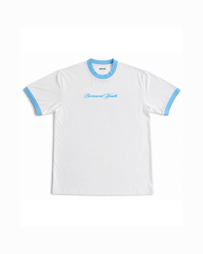 Ringer T-Shirt Blue & White