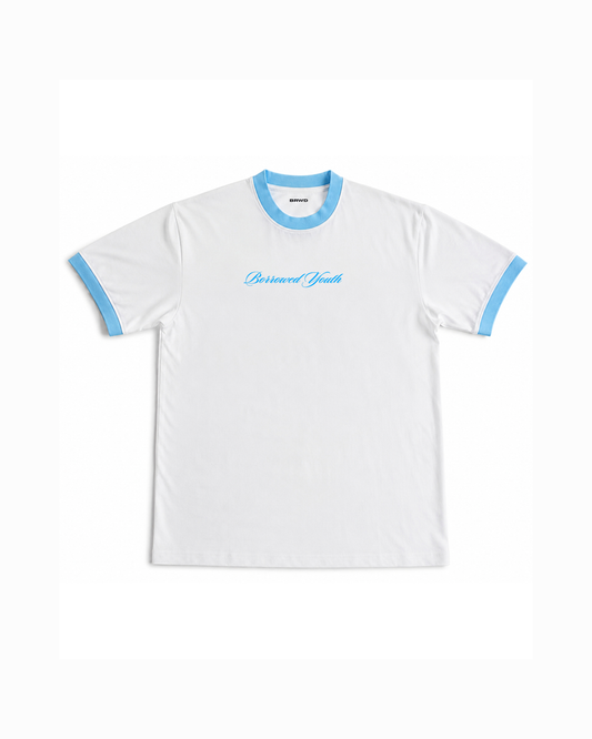 Ringer T-Shirt Blue & White