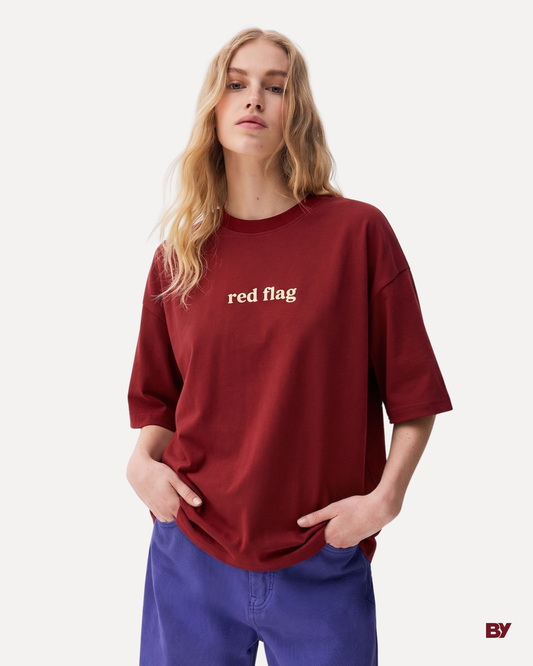 Red Flag Oversized T-Shirt