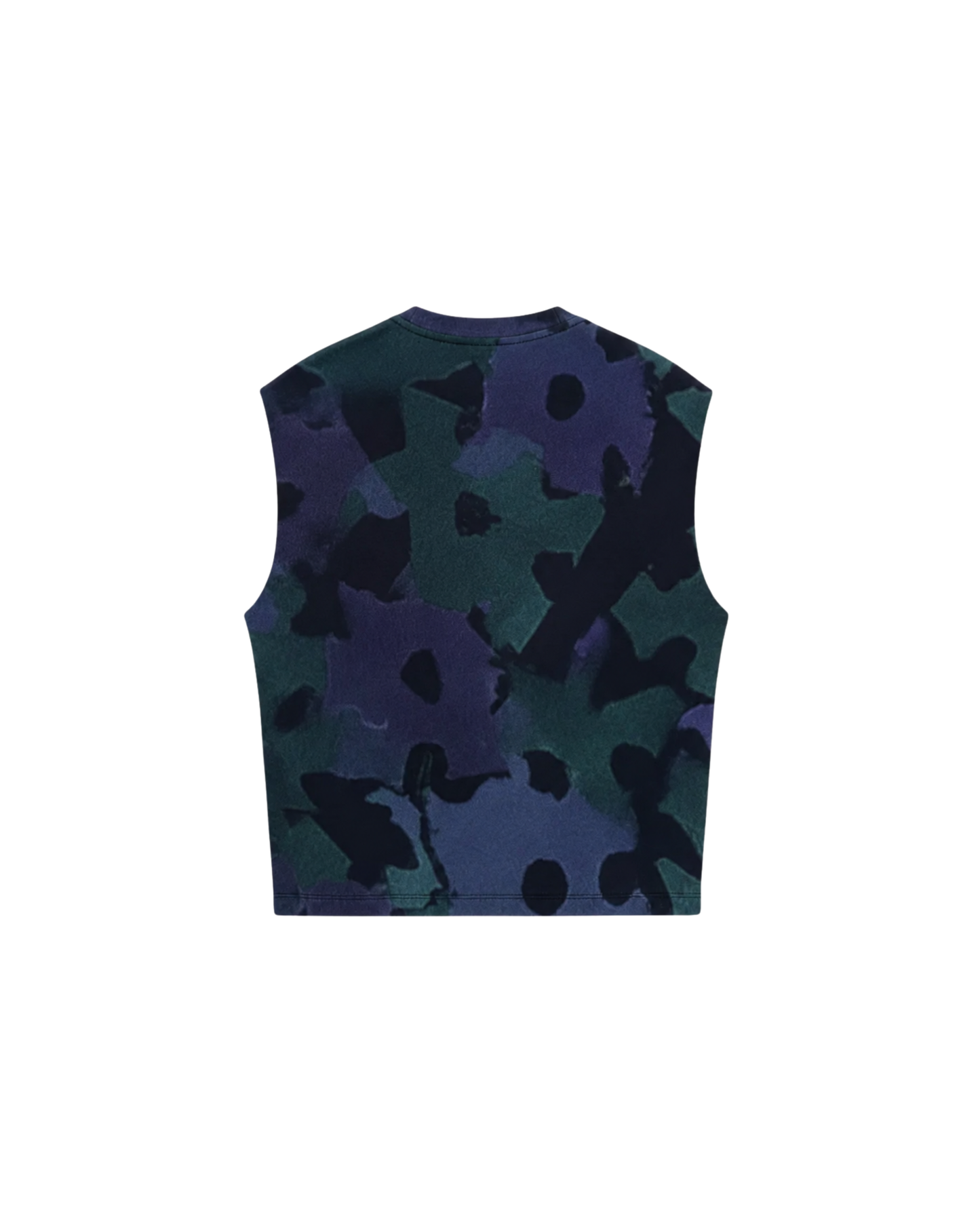 Oversized Tank Top-Leaf Camo