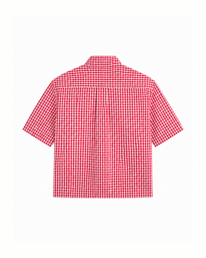 Red Picnic Boxy Shirt