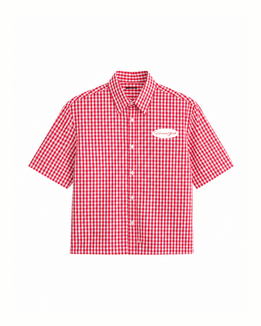 Red Picnic Boxy Shirt