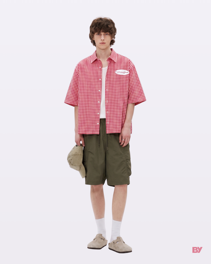 Red Picnic Boxy Shirt