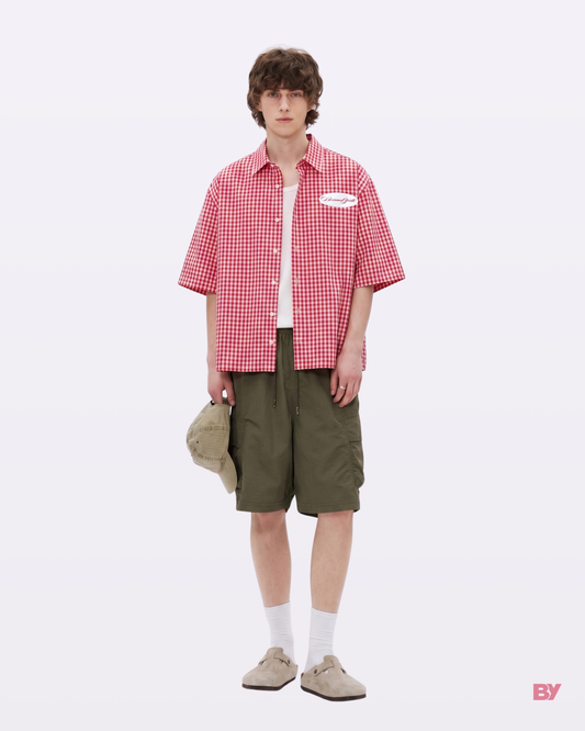 Red Picnic Boxy Shirt