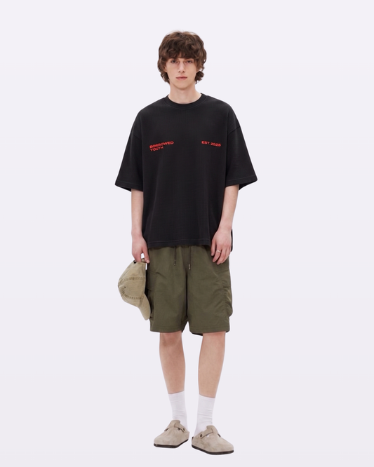 Borrowed Youth Waffle Boxy T-Shirt