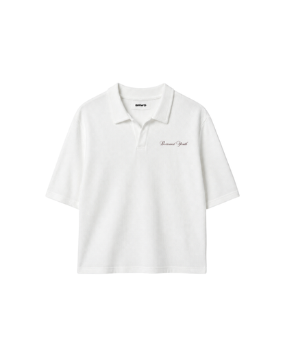 Waffle Knit Polo T-Shirt