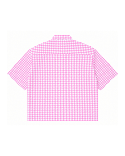 Oxford Boxy Pink Gingham Shirt