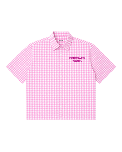 Oxford Boxy Pink Gingham Shirt