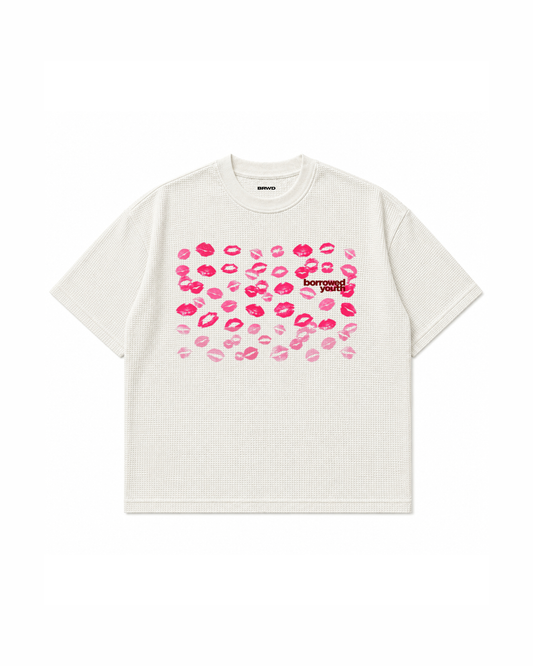 Kissed Waffle Knit T-Shirt