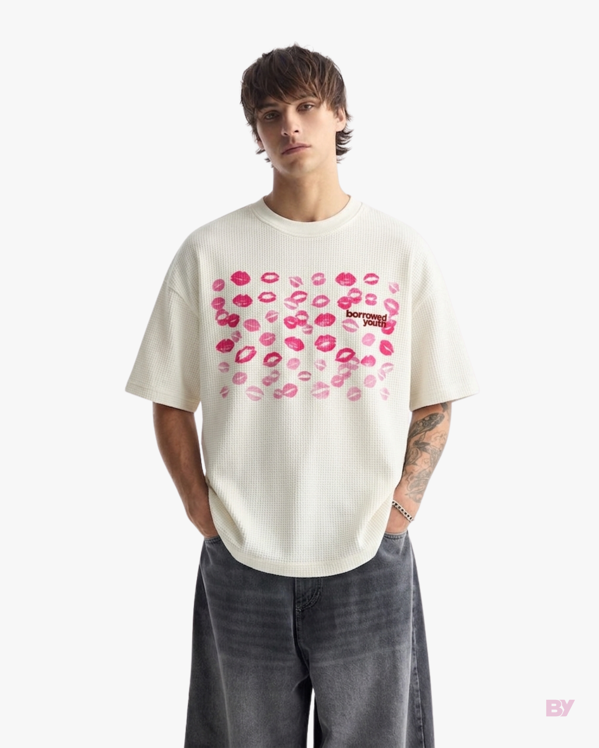 Kissed Waffle Knit T-Shirt