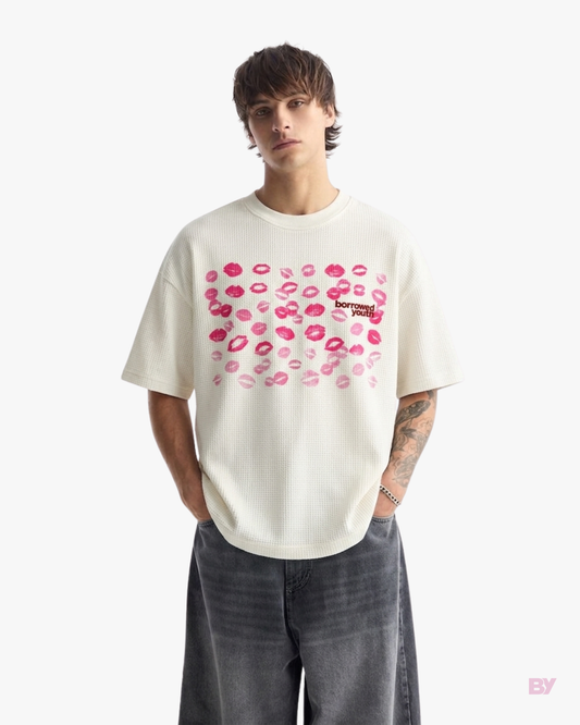 Kissed Waffle Knit T-Shirt