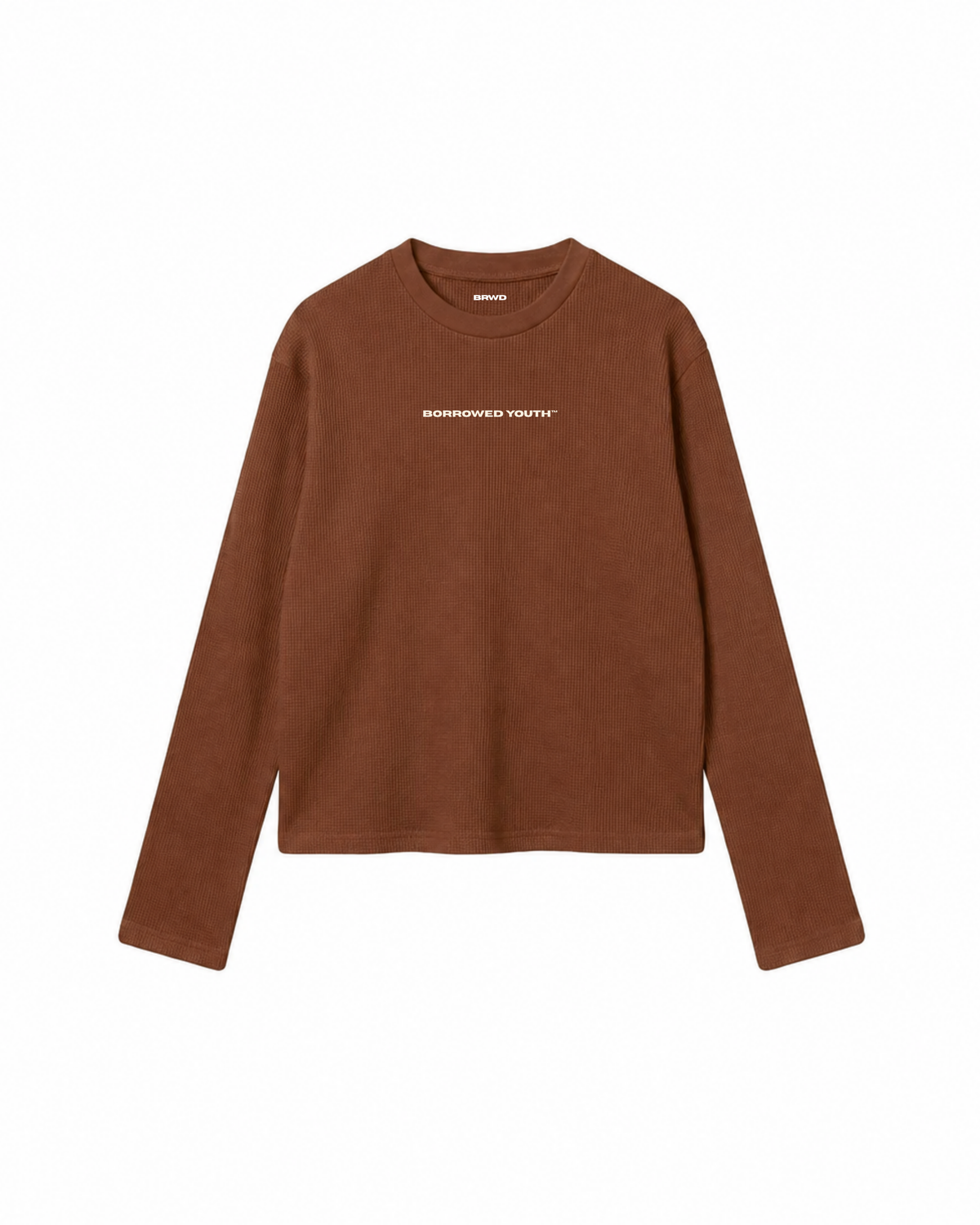 Waffle Knit Full Sleeves Brown