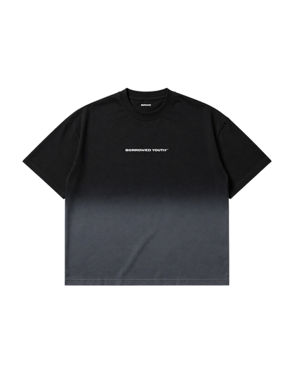 Boxy Black Ombrè T-Shirt