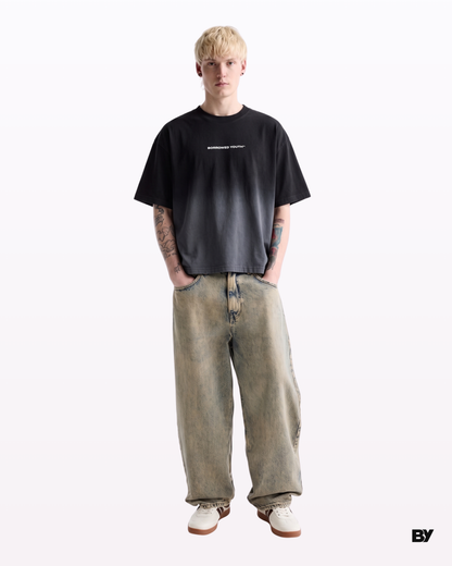 Boxy Black Ombrè T-Shirt