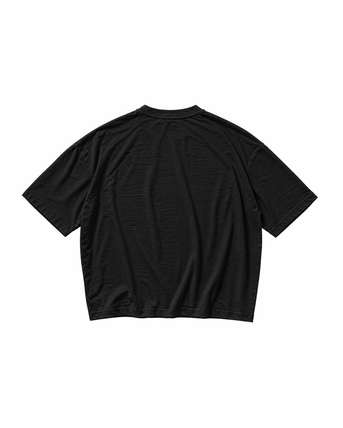 Slub Cotton Tee Boxy (Black)