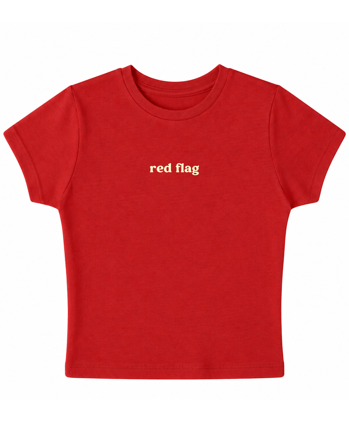 Red Baby Tee Front Design